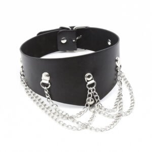 Collar with chains black