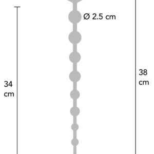 Flexible Anal Beads - BLACK