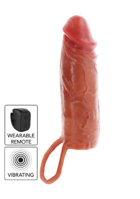Hydrated Skin Penis Silicone Sleeve Vibrating 16 cm