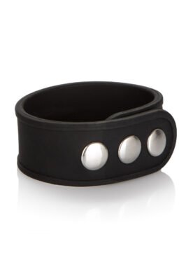 Silicone 3-Snap Erection Ring - BLACK