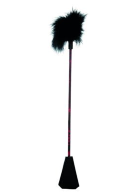 Scandal Feather Crop - BLACK