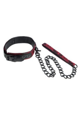 Scandal Collar with Leash - BLACK