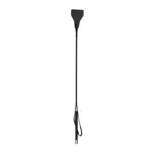 EasyToys - Fetish Long Leather Whip - Black