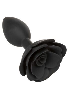 Rose Anal Plug Large - Black