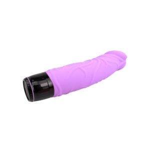 Thick Realistic Silicone Vibrating Dildo 8" Purple
