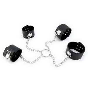 Hogtie Restraints with Chain Black