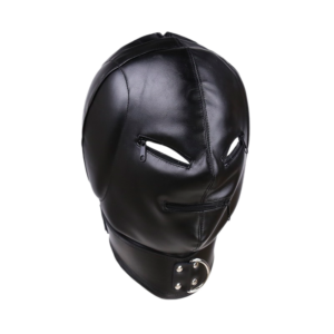 Zipper Hood with Collar Black