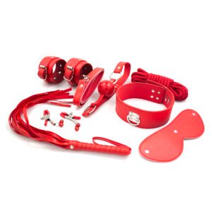 BDSM Set J (8pcs) Red
