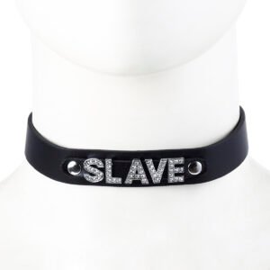 Neck collar SLAVE black
