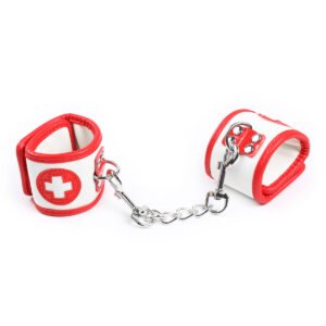 Hand Cuffs Red/White - Red / White