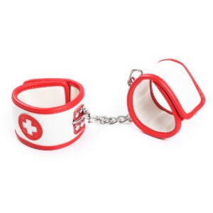 Ankle Cuffs Red/White - Red / White