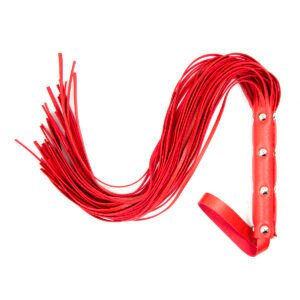 Stud Flogger 63cm Red