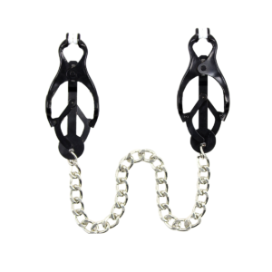 Nipple Clamps with Hook Silver