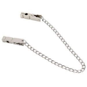 Nipple Clamps/Chain Silver/Black - Silver / Black