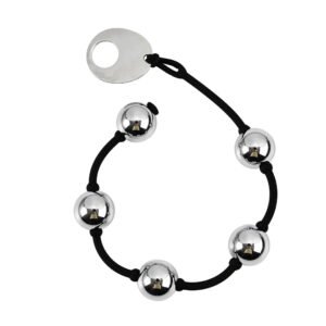 Anal Beads with 5 Balls Silver