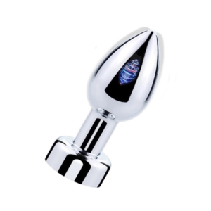 Vibrating Rechargeable Anal Plug Silver