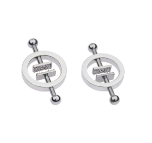 Round Nipple Clamps (2pcs) Silver