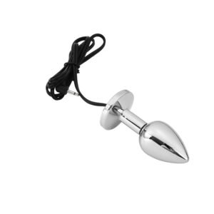 Electro Butt Plug incl. Box 67mm - 28mm Silver