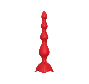 Rose Shape Anal Plug Red