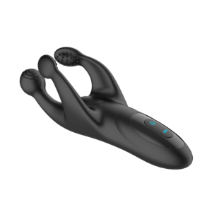 Tapping & Vibrating Penis Stimulator Black