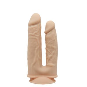 Double Dong Penetrant ( 7"+ 8" ) Remote + Vibrating Flesh
