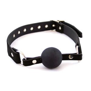 Leather Ball Gag Black