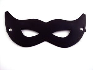 Leather Cat Mask Black