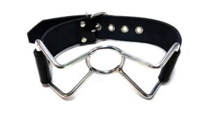 Leather Spider Gag Black