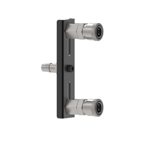 Sex Machine - Dubbele Fast Click Adapter Black/Silver