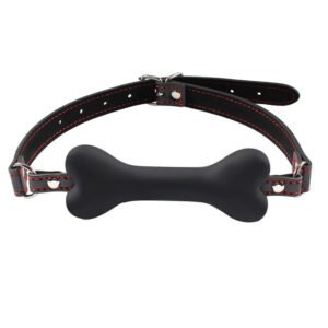 Locking bone gag M black