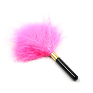 Feather tickler 15cm pink