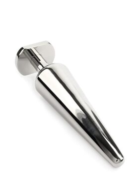 Heavy Steel Butt Plug Large - SILVER