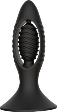AP1 - Shock Swelling Anal Plug Black