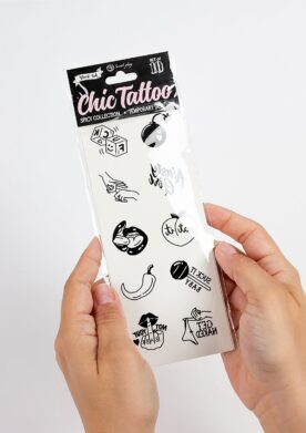 Spicy Chic Temporary Tattoo - BLACK