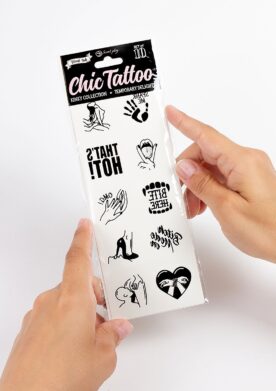 Kinky Chic Temporary Tattoo - BLACK