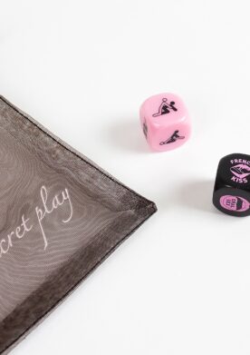 Foreplay Lovers Dice 2 pcs - Black