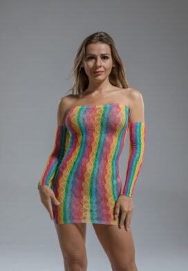 Dress with Gloves 60217 Rainbow