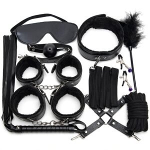 BDSM Set (11pcs) #Black Hair