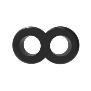 Duo Cock 8 Ball Ring (Black)