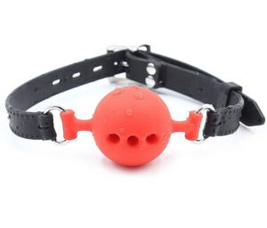 Breathable silicone ball gag S dia 3.5 cm - Black