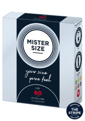 MISTER SIZE 60mm Condoms 3pcs - NATUREL