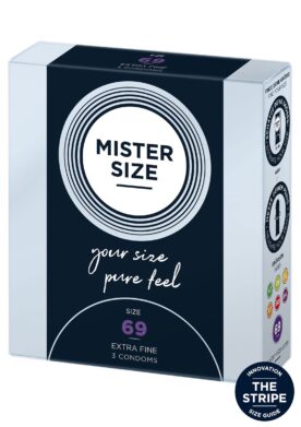MISTER SIZE 69mm Condoms 3pcs - NATUREL