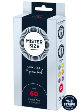 MISTER SIZE 60mm Condoms 10pcs - NATUREL