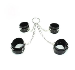 Hogtie restraints with chain black