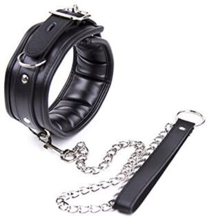 Collar with leash black