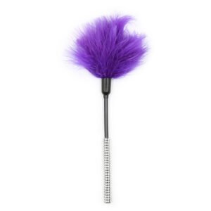 Bling feather tickler diamond 27cm purple