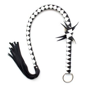 Stripe whip 85cm black/white