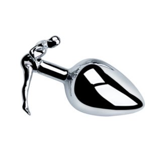 Human Shape Single Buttplug Large Silver