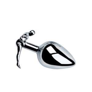 Human Shape Single Buttplug Medium Silver