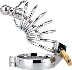 Blaze Cock Cage with Sperm Stopper 45mm Silver